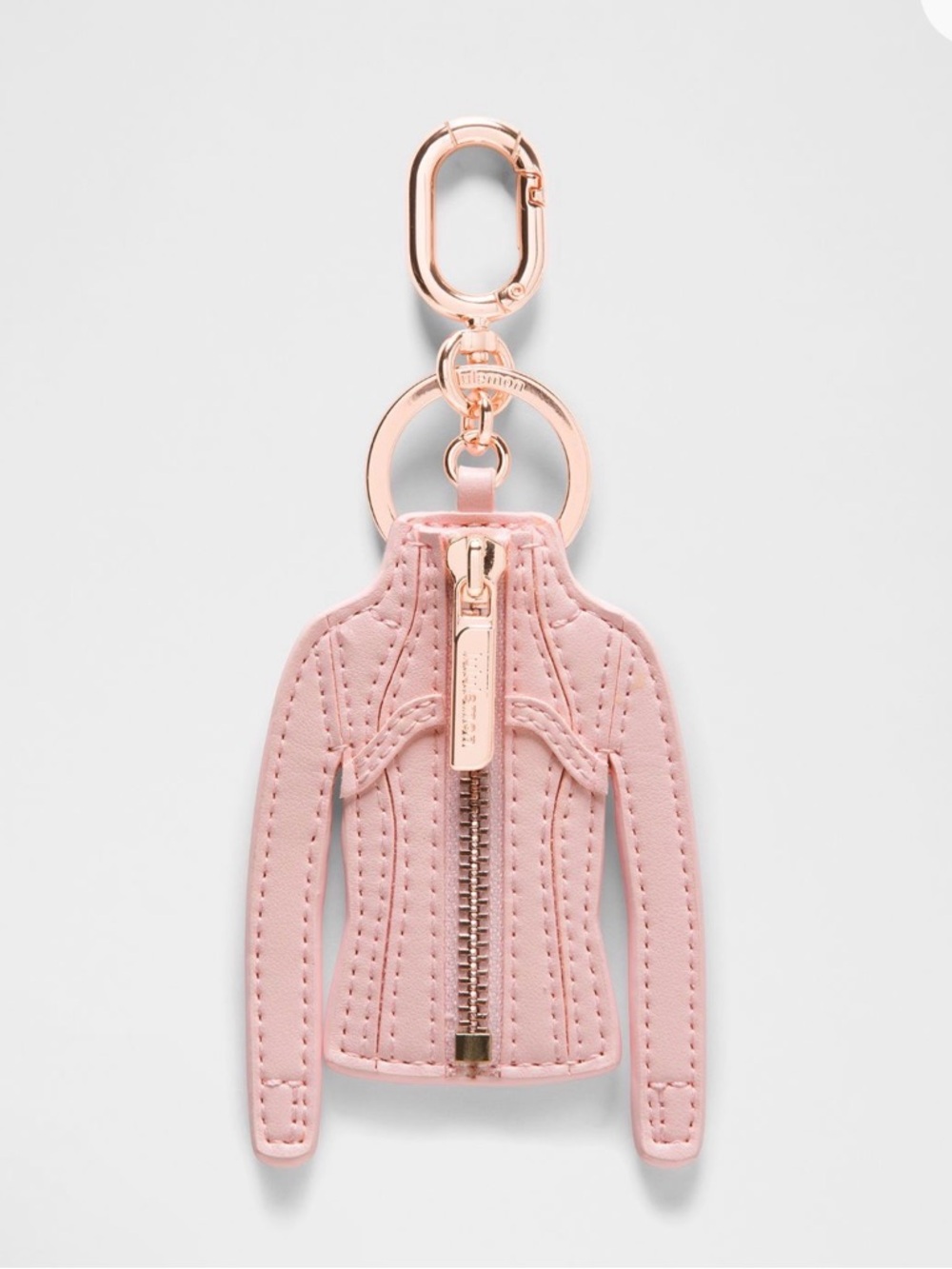 lululemon athletica Pink Jacket Keyring with Rose Gold Hardware sold out